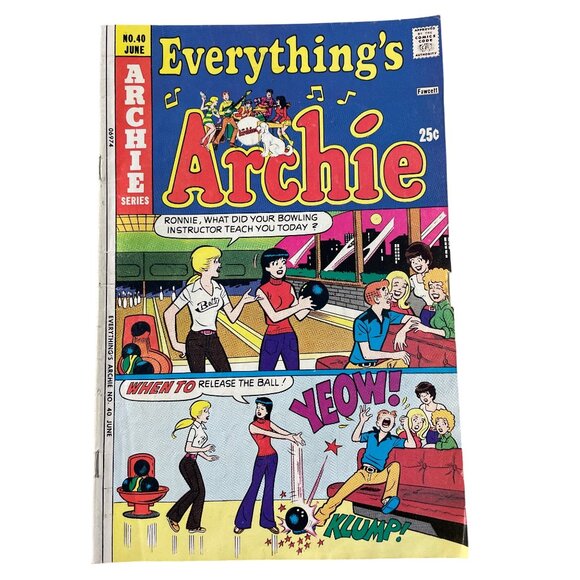 Archie Series Everythings Archie #40 Comic Book June 1975 Vintage Issue Humor - Picture 1 of 6